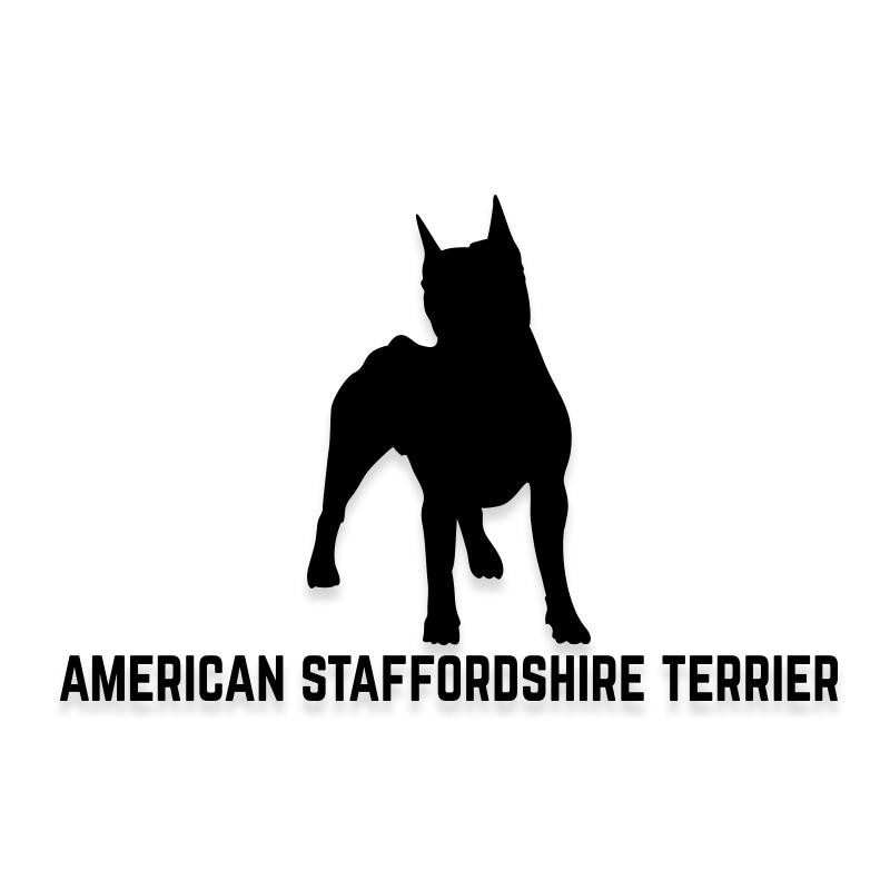 Staffordshire Terrier Car Decal Dog Sticker for Windows