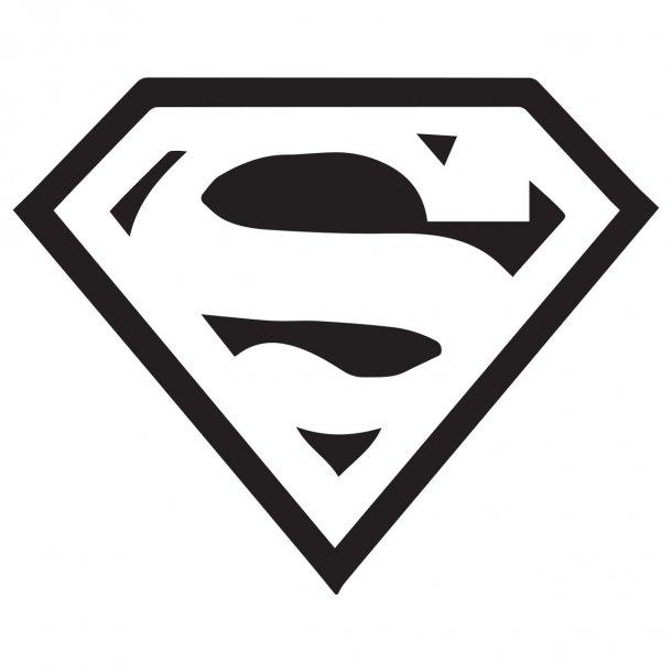 superman symbol black