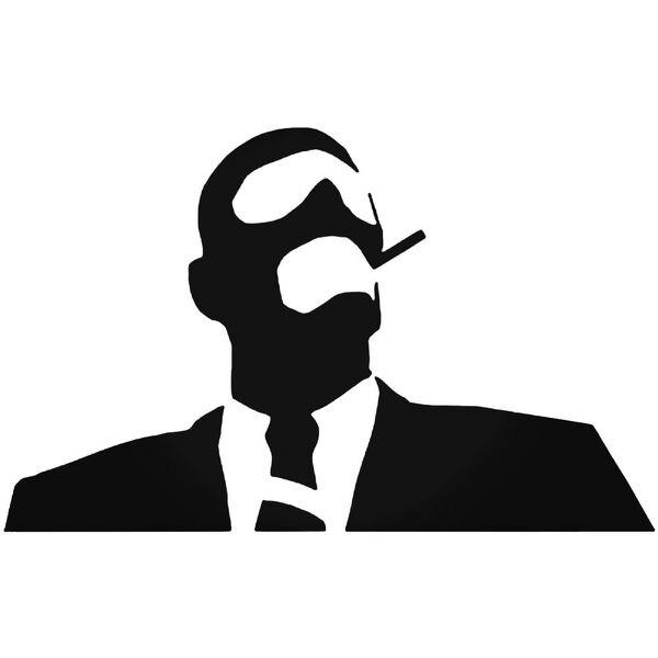 Tf2 Spy Smoking  Decal Sticker