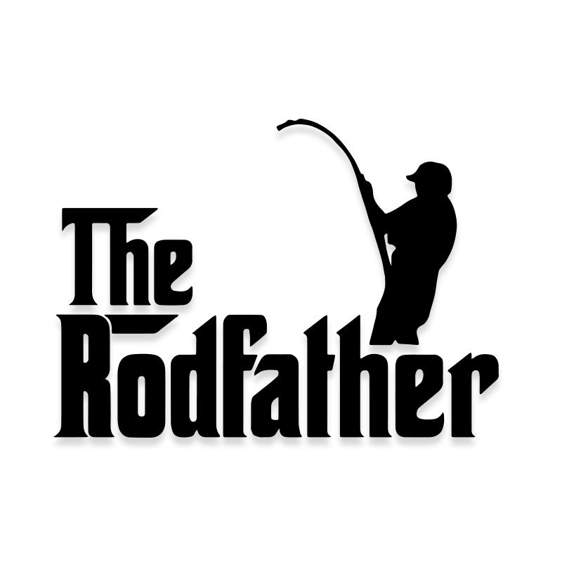 The Rodfather Dad Fishing Decal Sticker