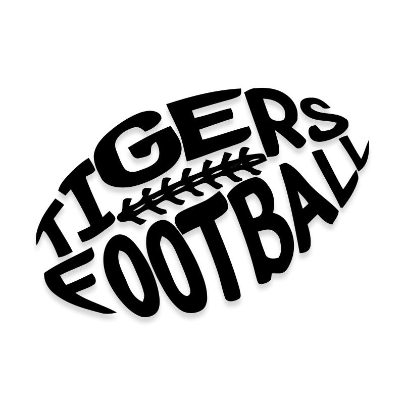 Tigers Footbool Decal Sticker