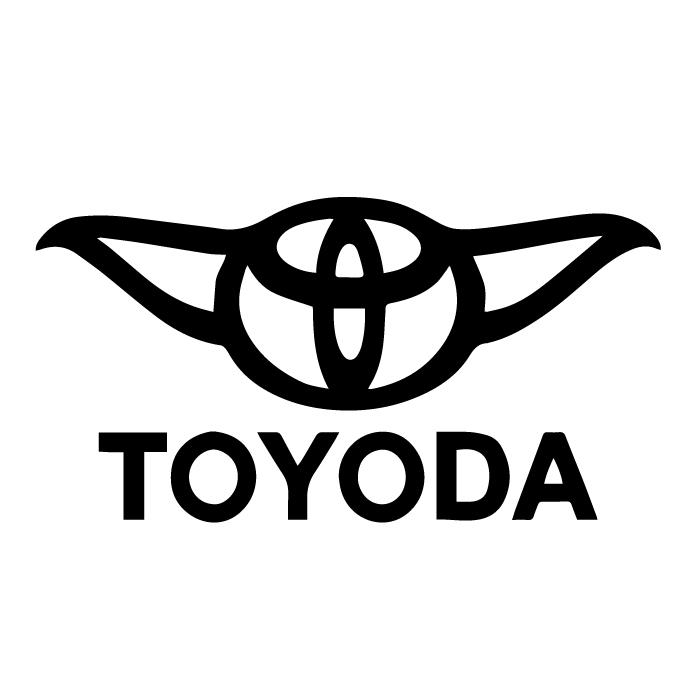 Toyota Yoda Toyoda Logo Decal Sticker