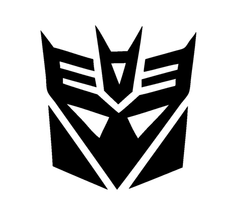 Transformers Decepticon Symbol Decal Sticker