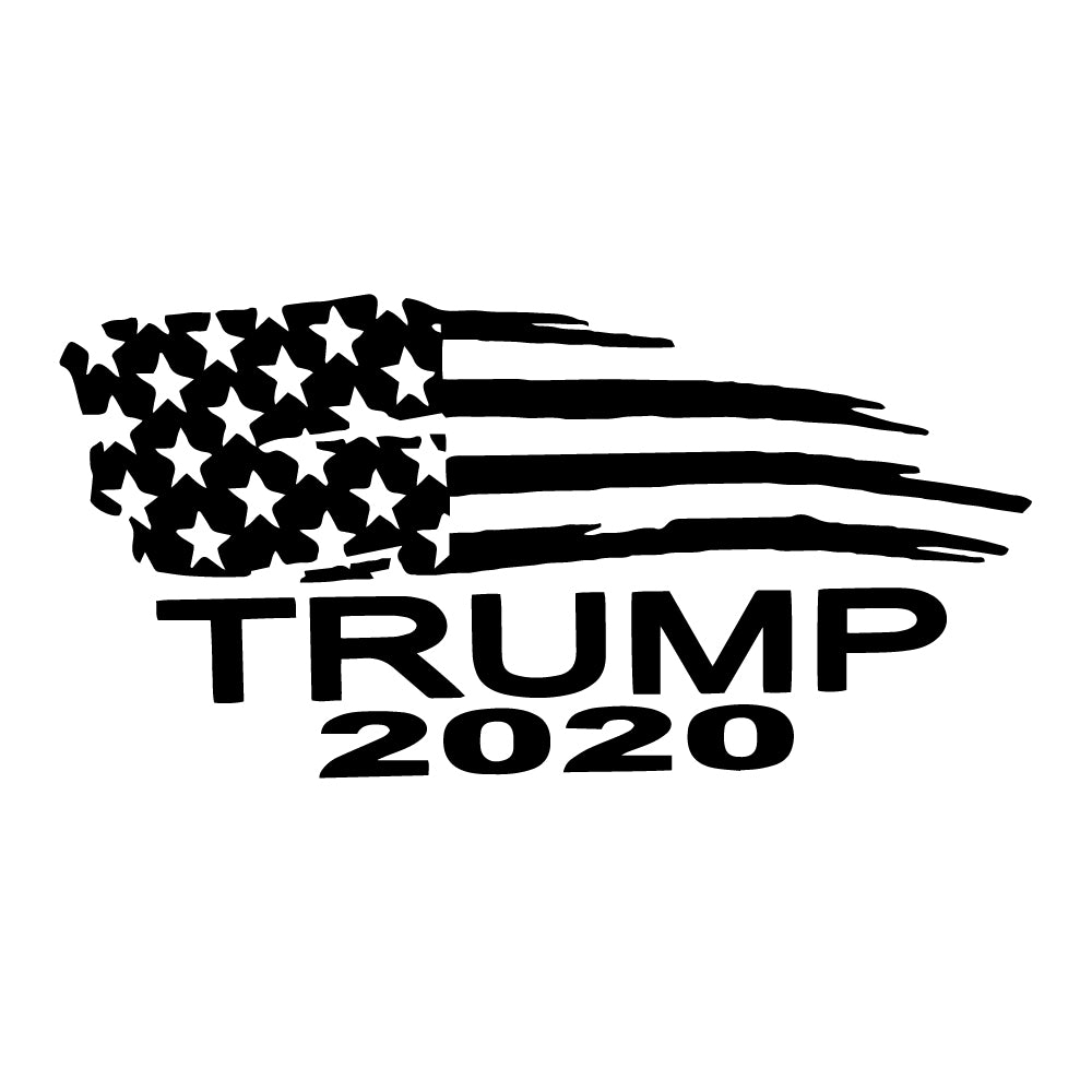 Donald Trump 2020 Flag Decal Sticker