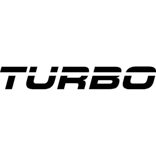 Turbo Logo Decal Sticker