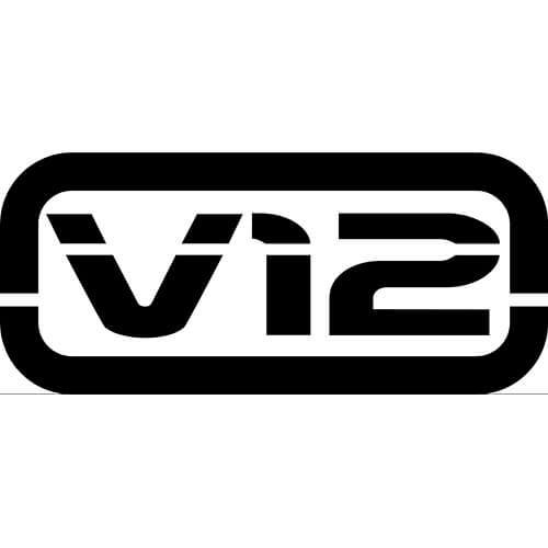 V12 Logo Decal Sticker
