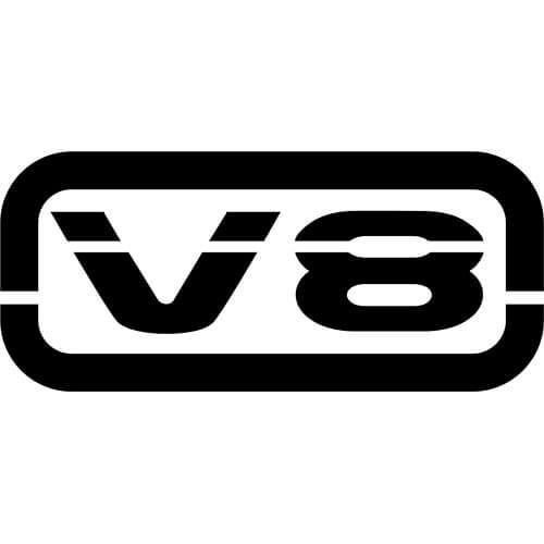 V8 Logo Decal Sticker