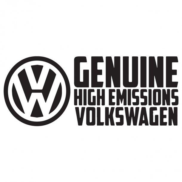Vw Genuine High Emissions Decal Sticker