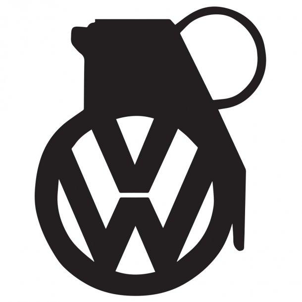 Vw Logo Grenade Decal Sticker