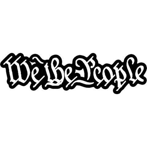 We The People Decal Sticker