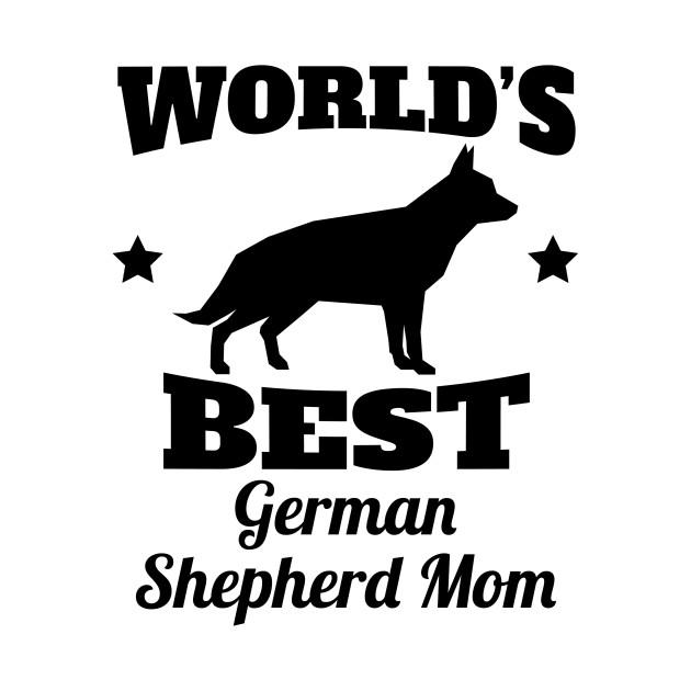 Worlds Best German Shepherd Mom Car Decal Sticker