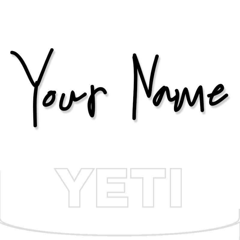 Yeti Decal Sticker Custom Name 10