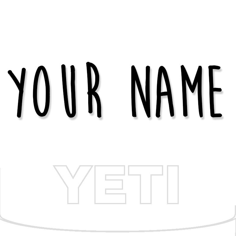 Yeti Decal Sticker Custom Name 12