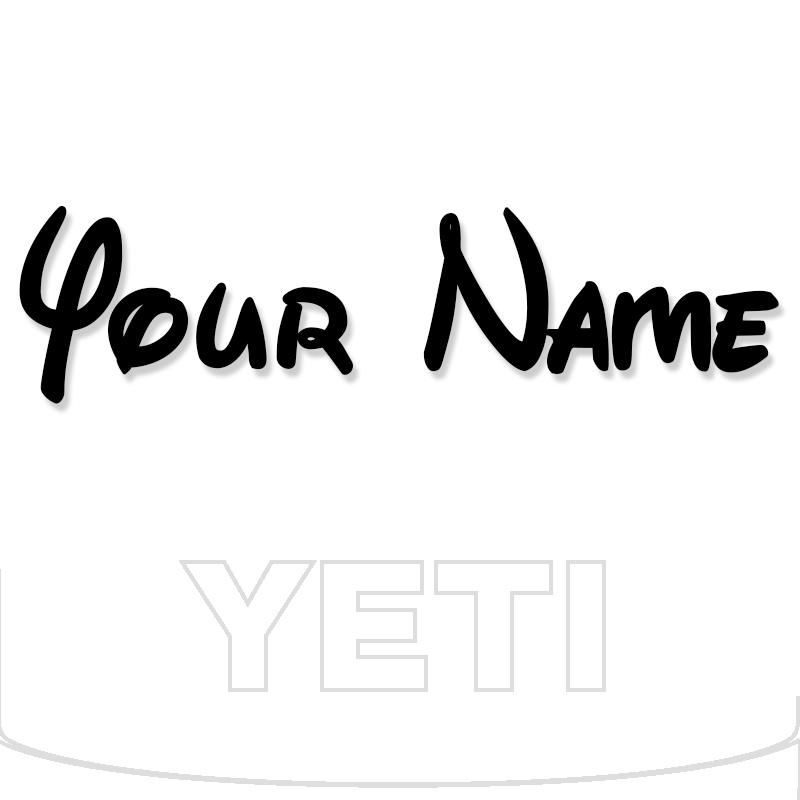 Yeti Decal Sticker Custom Name 13