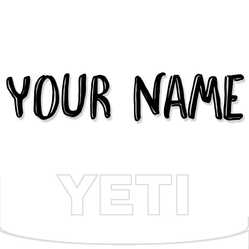 Yeti Decal Sticker Custom Name 14