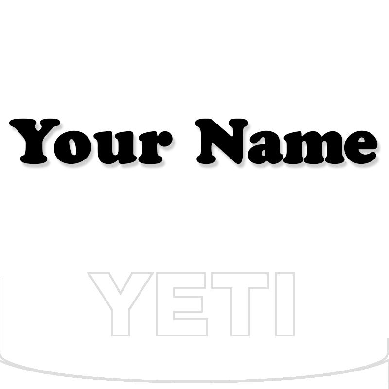 Yeti Decal Sticker Custom Name 15