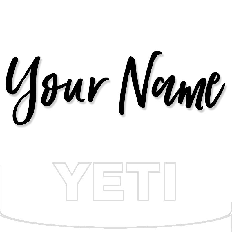 Yeti Decal Sticker Custom Name 16