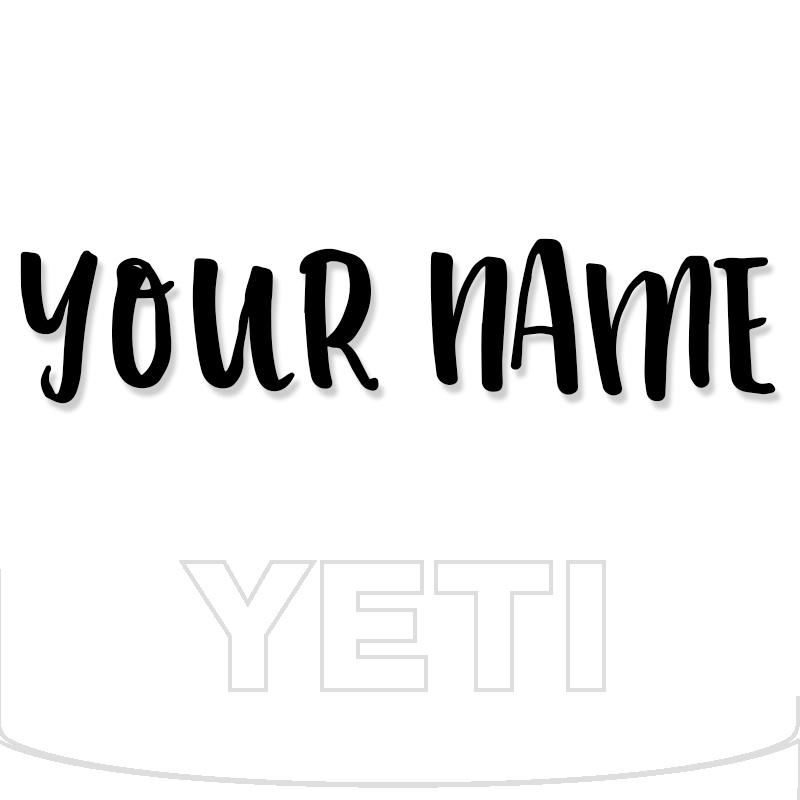 Yeti Decal Sticker Custom Name 5