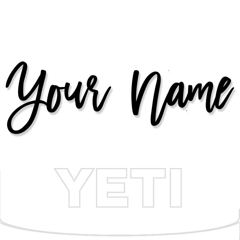 Yeti Decal Sticker Custom Name 9