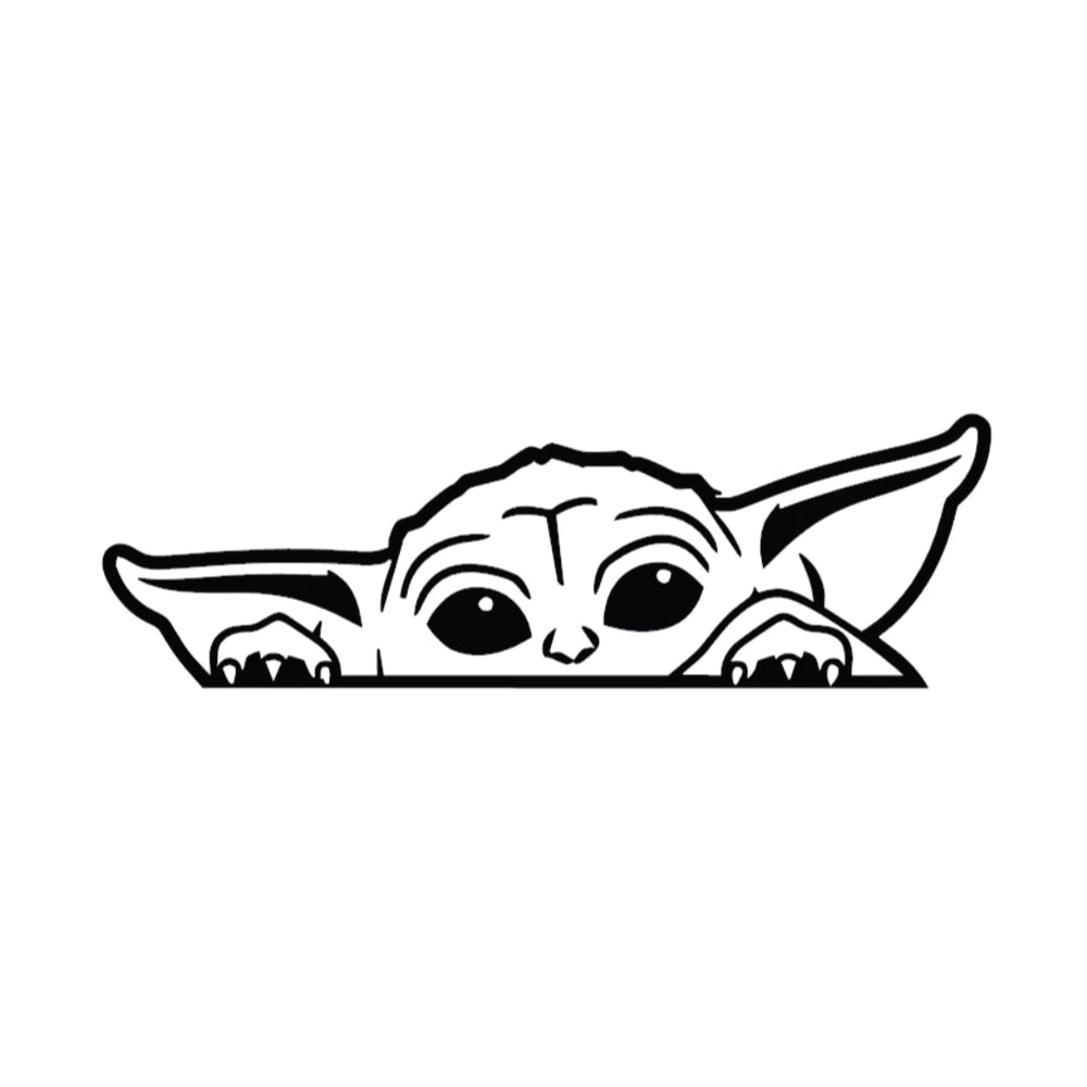 Baby Yoda Car Decal Sticker