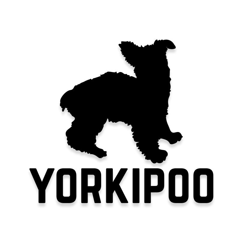 Yorkipoo Car Decal Dog Sticker for Windows